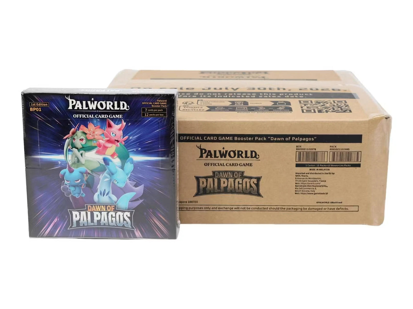 Palworld TCG: Dawn of Palpagos Factory Sealed Case of 12 Boxes Fast Shipping