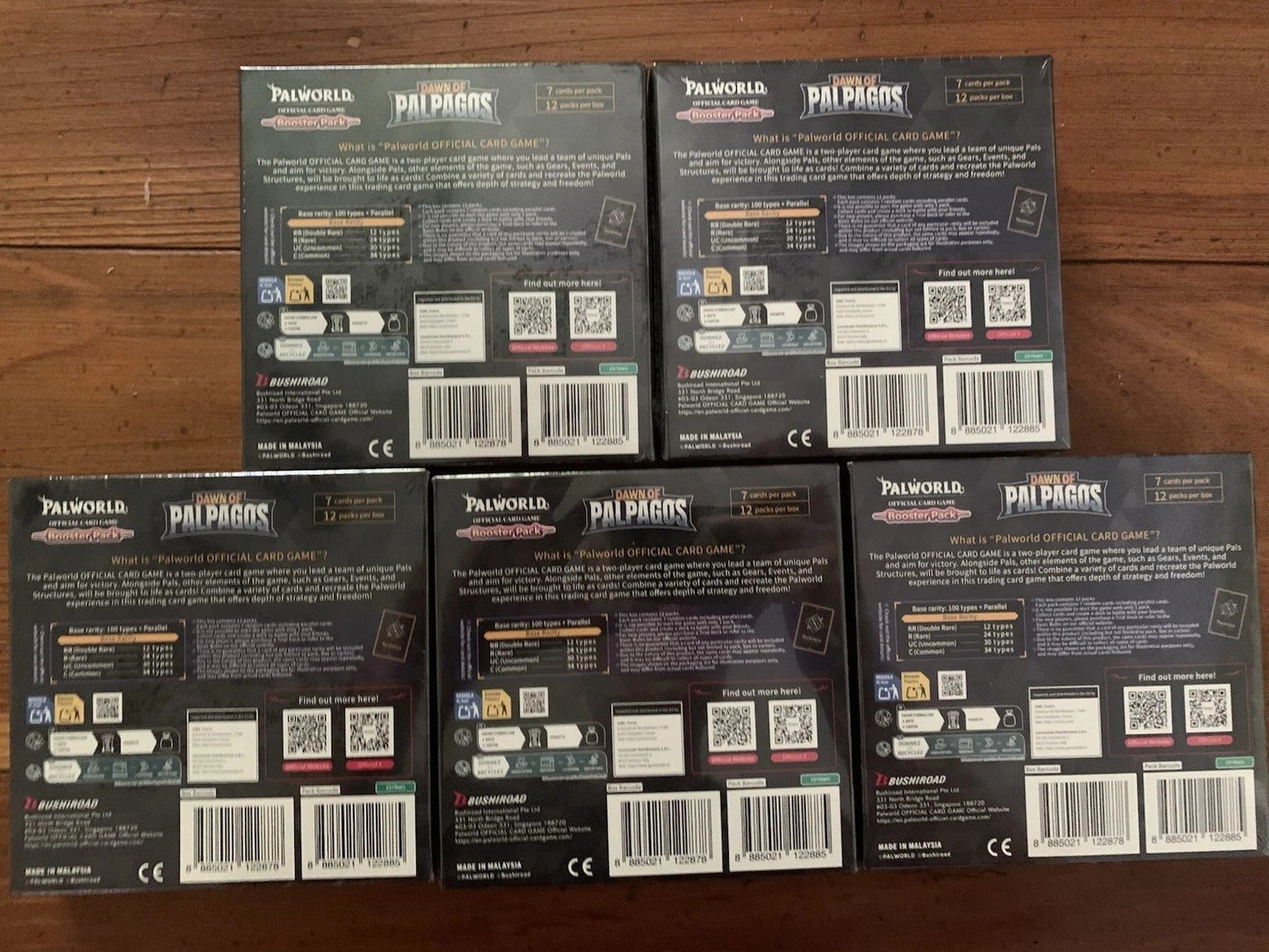 X5 Palworld TCG: Dawn of Palpagos Booster Box 1st Edition English sealed